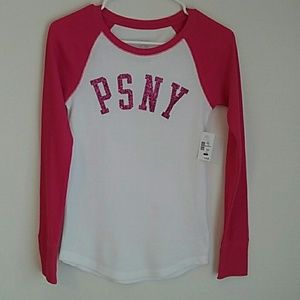 NWT Pink /White PS from Aeropostale Top sz 14
